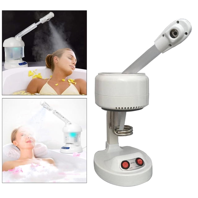 Vaporizador facial con giratorio, rociador de limpieza profunda, niebla cálida, hidratante facial, para salón en el hogar, spa, belleza, Baoblaze Vaporizador facial