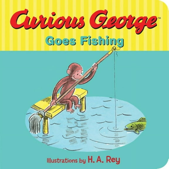 Curious George Curious George Goes Fishing, (Board Book)