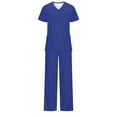 thumbnail image 3 of Samickarr Nursing Uniforms Scrubs Sets For Woman And Man Clearance Plus Size Working Uniform With Pocket Scrubs Medical Uniform Scrubs Top And Pants, 3 of 4