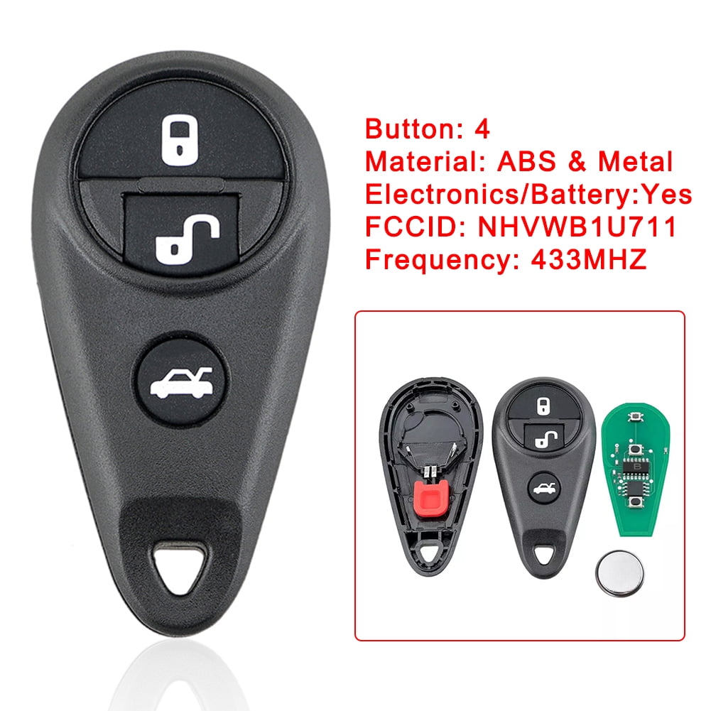 Keyless Remote Entry Car Key Fob for 20052010 Subaru Forester Impreza