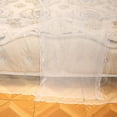 thumbnail image 3 of Rdeghly Luxury Princess Four Corner Post Bed Canopy Mosquito Netting, White, Three Side Openings, 1 Count, 3 of 8