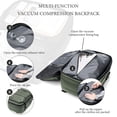 thumbnail image 6 of Kahopy Vacuum Backpack for Travel, 60L Expandable Compression Bag with Electric Vacuum Pump, Water Resistant and Anti Theft(Army Green), 6 of 6