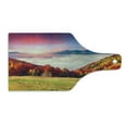 thumbnail image 2 of Nature Cutting Board, Pastoral Colorful Autumn Morning in the Majestic Mountains European Peaks Print, Decorative Tempered Glass Cutting and Serving Board, Wine Bottle Shape, Multicolor, by Ambesonne, 2 of 5