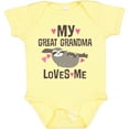 thumbnail image 3 of Inktastic My Great Grandma Loves Me Girls Baby Bodysuit, 3 of 5