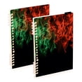 thumbnail image 5 of joogoo A5 Spiral Journal Notebook Red Green Flames College Ruled Notebooks 8.3" x 5.7" 1 PC, 5 of 8