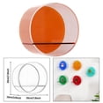thumbnail image 6 of Fancyes Acrylic Display Case Curio Display Cabinet Multi Functional Gifts Showcase Display Cabinet for Collections Figures , Orange, 6 of 8