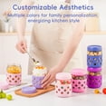 thumbnail image 6 of Mrsdry 16 oz Glass Mason Jars with Silicone Sleeves, Airtight BPA-Free Overnight Oats Containers with Lids, Dishwasher Safe Leak-Proof Meal Prep Jars for Chia Pudding, Yogurt, Snacks, 6 of 13