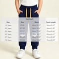 thumbnail image 3 of ZOYOEN Toddler Boys Graphic Sweatpants- Soft Cotton Elastic Waist Cute Casual Kids Jogger Pants Navy Size 5 T, 3 of 8