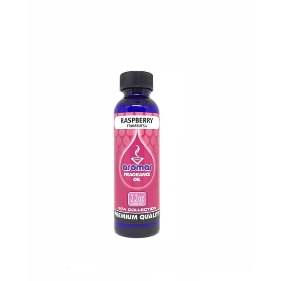 Aromar Essential Fragrance Oils 65 ml Bottle Premium Aromatherapy Oil USA Made, Rasberry