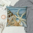 thumbnail image 2 of Qinduosi Nautical Coastal Beach House Welcome Relax Decorative Throw Pillow Covers,Ocean Themed Shell Starfish Seahorse Coral Pillow Cases Cushion for Beach House,Sea Lovers Gifts,Inch Set of, 2 of 5