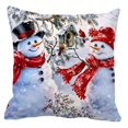 thumbnail image 2 of 3 fundas de almohada de Navidad de 18 cm x 18 cm para decoración navideña de cama. BLESIY Fundas de almohada, 2 of 8
