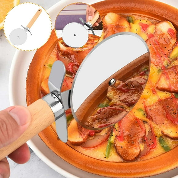 Yhmxh Kitchen Knives Kitchen Gadgets New Stainless Steel Nonstick Pizza Cutter Wheel Blade Grip Kitchen Essentials Kitchen Accessories for Home Kichen Party Restaurant