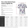 thumbnail image 4 of Naloa Lavender Flowers Men's T-Shirt Sport T-shirt Men's Basic Tee Casual Men's Shirt, Round Neck, Short Sleeves - Small, 4 of 5