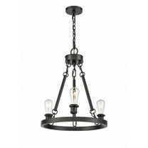 Innovations Lighting - Saloon - 3 Light Chandelier In Industrial Style-22.25