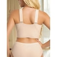 thumbnail image 6 of Aivtalk Seamless Front Close Bras for Women Wireless Plus Size Bralettes Full Coverage Push Up Wicking Mastectomy No Underwire Lingerie Lift Comfort T-Shirt Bra Nude XL, 6 of 7