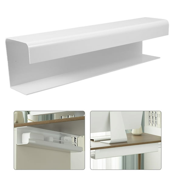 MLINS Under Desk Cable Management Organizer No Drill 1 Set Wire Tray