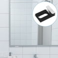 thumbnail image 1 of OULII 4Set Mirror Holder Clips for Wall Mounting Metal Glass Clips Easy to Install Black Stainless Steel, 1 of 8