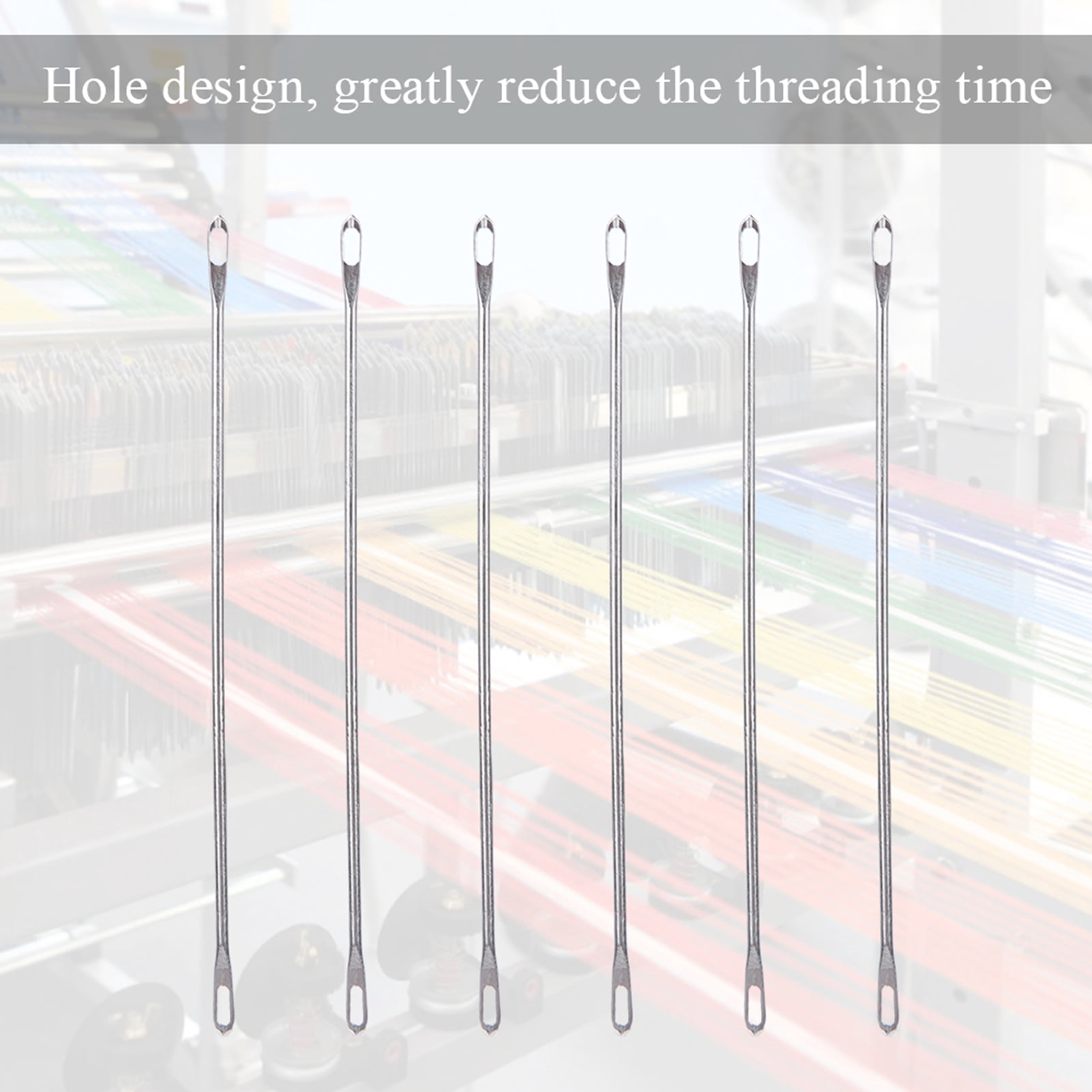 20 Pcs Double Eye Needle Metal 9cm Long Transfer Fit for Knitting Machine