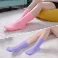 thumbnail image 3 of 5 Pairs Womens Fuzzy Slipper Socks, Ultra Soft Microfiber Crew Socks for Winter, Non-Slip Cozy House Socks with Fluffy Lining, 3 of 6