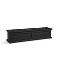 thumbnail image 3 of Mayne Fairfield 48" x 11" x 11" Rectangular Black Self Watering Plastic Window Box Planter, 3 of 16