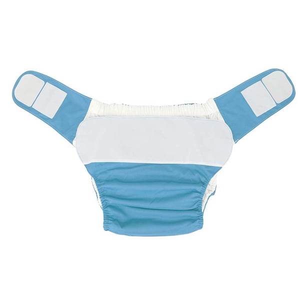M Buder Cobertor de Tela Impermeable para Pañal de Adulto, Reutilizable y Lavable, Bloqueo de Fugas, Absorción de Humedad para Pacientes y Personas Mayores, Color Azul, Talla Libre