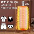 thumbnail image 2 of Mini Portable Foldable Clothes Dryer, Portable Clothes Dryer - Mini Dryers with Dual Covers, Quiet & Fast Drying, Auto-off Timer, Overheat Protection for Apartment, Rv, Travel(1 Set), 2 of 7