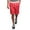 Red, variant on Men's G Side Stripe Waistband Drawstring Track Shorts JS26 - Black - 2X-Large
