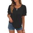 thumbnail image 1 of Tops de Verano de Corta para Mujer, Color Negro, Talla L, 1 of 6