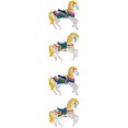 thumbnail image 1 of Jillson Roberts Prismatic Stickers, Carousel Horses, 12-Sheet Count (S7116), 1 of 1