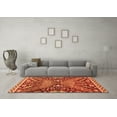 thumbnail image 3 of Ahgly Company Indoor Rectangle Abstract Orange Modern Area Rugs, 2' x 4', 3 of 4