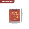thumbnail image 2 of 4 Pcs Calendriers de Bureau Ménagers Usage Quotidien Calendriers Debout Style Chinois Mini Calendriers, 2 of 9