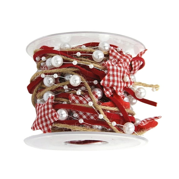 LEORX 1 Roll of Christmas Decorations Garland Multi Colored for Hair Bows in Craft Enthusiasts