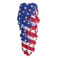 thumbnail image 5 of Xoenoiee American Flag Print Plus Size Kaftan Dresses for Women Loose Batwing Sleeve Bathing Suit 4th of July Summer Caftan Cover Up Lightweight Loungewear, 5 of 7