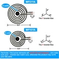 thumbnail image 2 of 4 Pack MP22YA Electric Range Burner Element Unit Set - 2 pcs MP15YA 6" and 2 pcs MP21YA 8" Replacement for Hardwick & Kenmore & Maytag & Norge & Whirlpool Electric Range Stove, 2 of 8