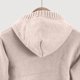 thumbnail image 4 of Blusa con capucha de manga larga para niños, suéter de color liso con gorro, suéter de punto, top informal con capucha para niños y niñas, top de poliéster para niñas, 4 of 6