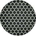 thumbnail image 1 of Unique Loom 3120666 Moroccan Lattice Round Rug, 12' 2", Black/Beige, 1 of 2