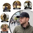 thumbnail image 5 of Bocaoying 3 Pack Sun Protection Baseball Caps for Men Women, Quick-Dry Breathable Hat with Ventilation Holes, Adjustable Curved Brim Dad Cap for Outdoor Hiking Daily Casual, Black/Dark Grey/Blue, 5 of 7