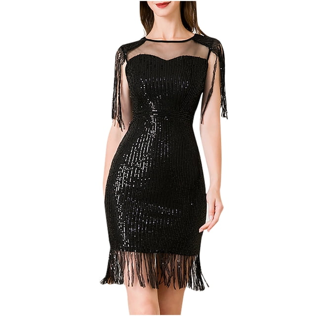 Bigersell Robe Débardeur Chemise de Nuit Mode Femmes Uni Épaules Dénudées Sans Manches Col Rond Robe Régulière Robe de Bal Régulière Style 26515, Femme Robes Extra Longues Noir m