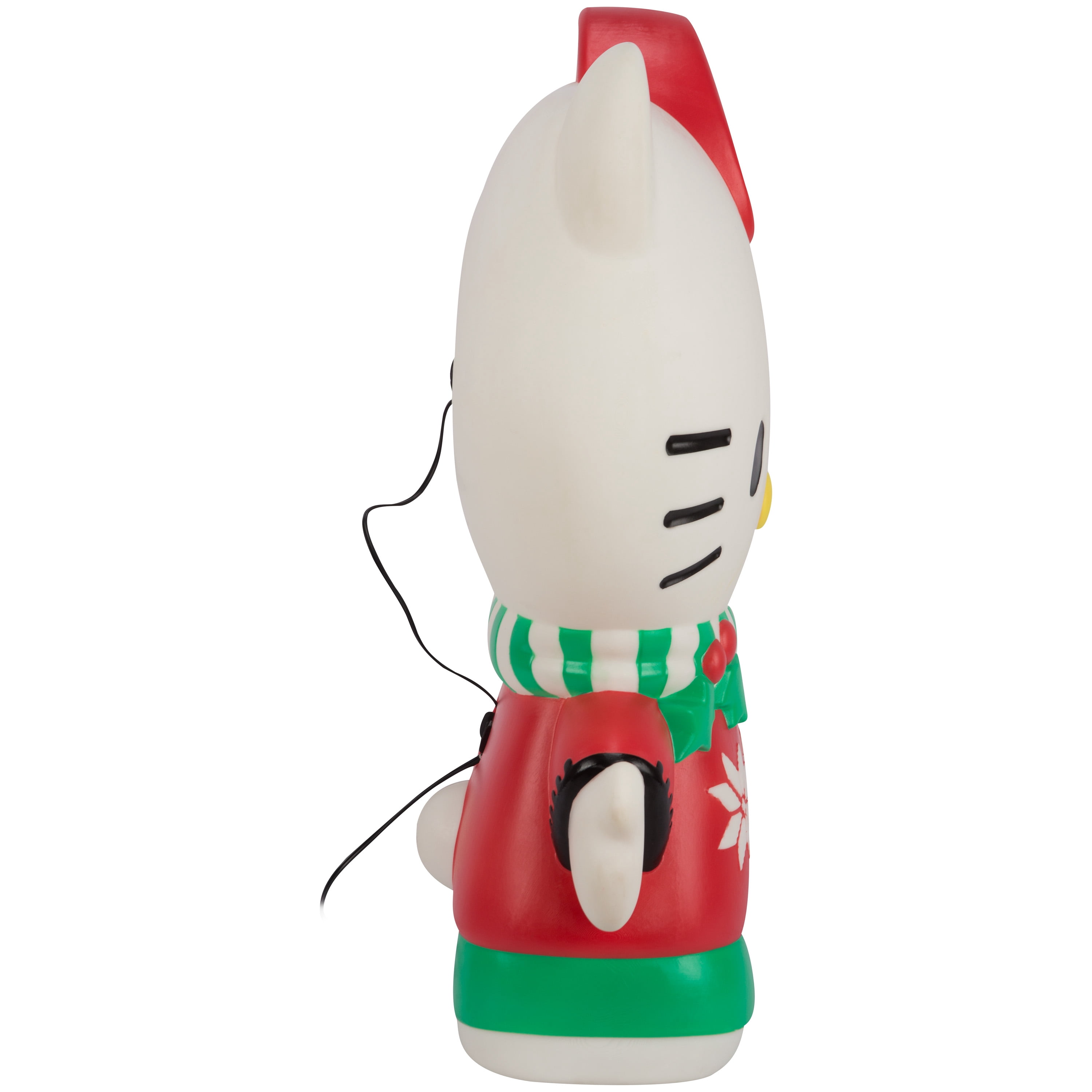 26in Christmas Blow Mold Decor Hello Kitty in Sweater Christmas