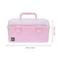thumbnail image 2 of KAKOWELY 1Pc Twolayer Household Children Hair Accessory Storage Box Cosmetics Box,10.63"X6.3"X5.91", 2 of 4