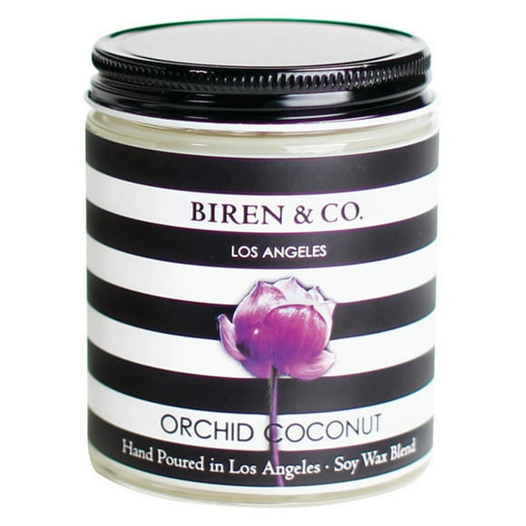 Biren & Co Orchid Coconut Jar Candle 5oz