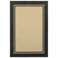 thumbnail image 1 of homeroots outdoors 384340 7' x 10' Sand and Black Border Indoor Outdoor Area Rug, 1 of 1