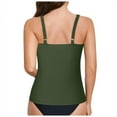 thumbnail image 6 of GEWSEY Tankini Tops for Women Swimwear Top Only Tummy Control Bathing Suit Top No Bottom Army Green, XL, 6 of 9