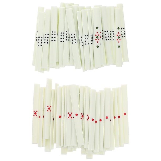 88pcs MAHJONG Herramientas de apuestas para juegos Chineses Mahjong Portes de conteo portátiles para noches de juego