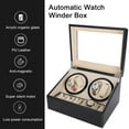 thumbnail image 4 of Garosa Watch Winder for 4 Automatic Watches + 6 Grids Watch Storage Case Quiet Motor Multiple Rotation, Automatic Watch Winder, Watch Winder 4, 4 of 7