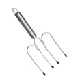 thumbnail image 3 of GOOHOCHY 1Set Stainless Steel Barbecue Fork Silver 9.6x4.3in For Grilling Cooking Meat Handling, 3 of 8