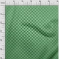 thumbnail image 3 of oneOone Viscose Jersey Green Fabric Asian Block Floral Diy Clothing Quilting Fabric Print Fabric By Yard 60 Inch Wide, 3 of 4