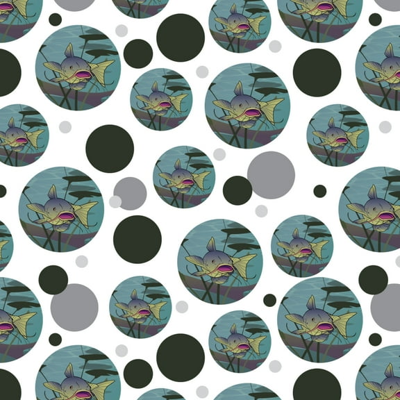 Catfish Swimming in Water Premium Gift Wrap Wrapping Paper Roll