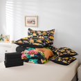 thumbnail image 5 of Manfei Cartoon Capybaras Bedding Twin Size,Colorful Flower Daisy Comforter Sets with Sheets,Zoo Animal Bedding Sets Twin Size,Lightweight Bedroom Decorative Reversible,7pcs, 5 of 7