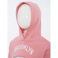 thumbnail image 5 of Haitryli Big Girls Long Sleeve Cropped Hoodie Sleeveless Tank Tops with Sweatpants Set 3 Piece Workout Clothes Set Pink 9-10, 5 of 7